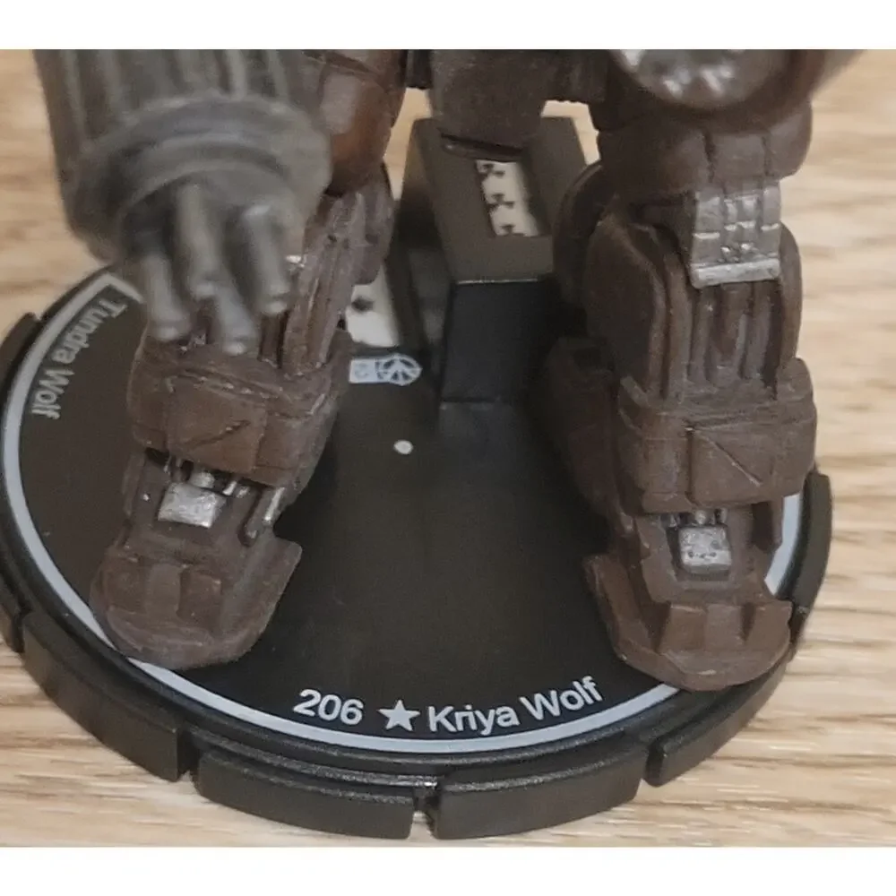 Mechwarrior STEEL WOLVES Kriya Wolf 114 Tundra Wolf with dossier 41 Loose Figure - Picture 3 of 8